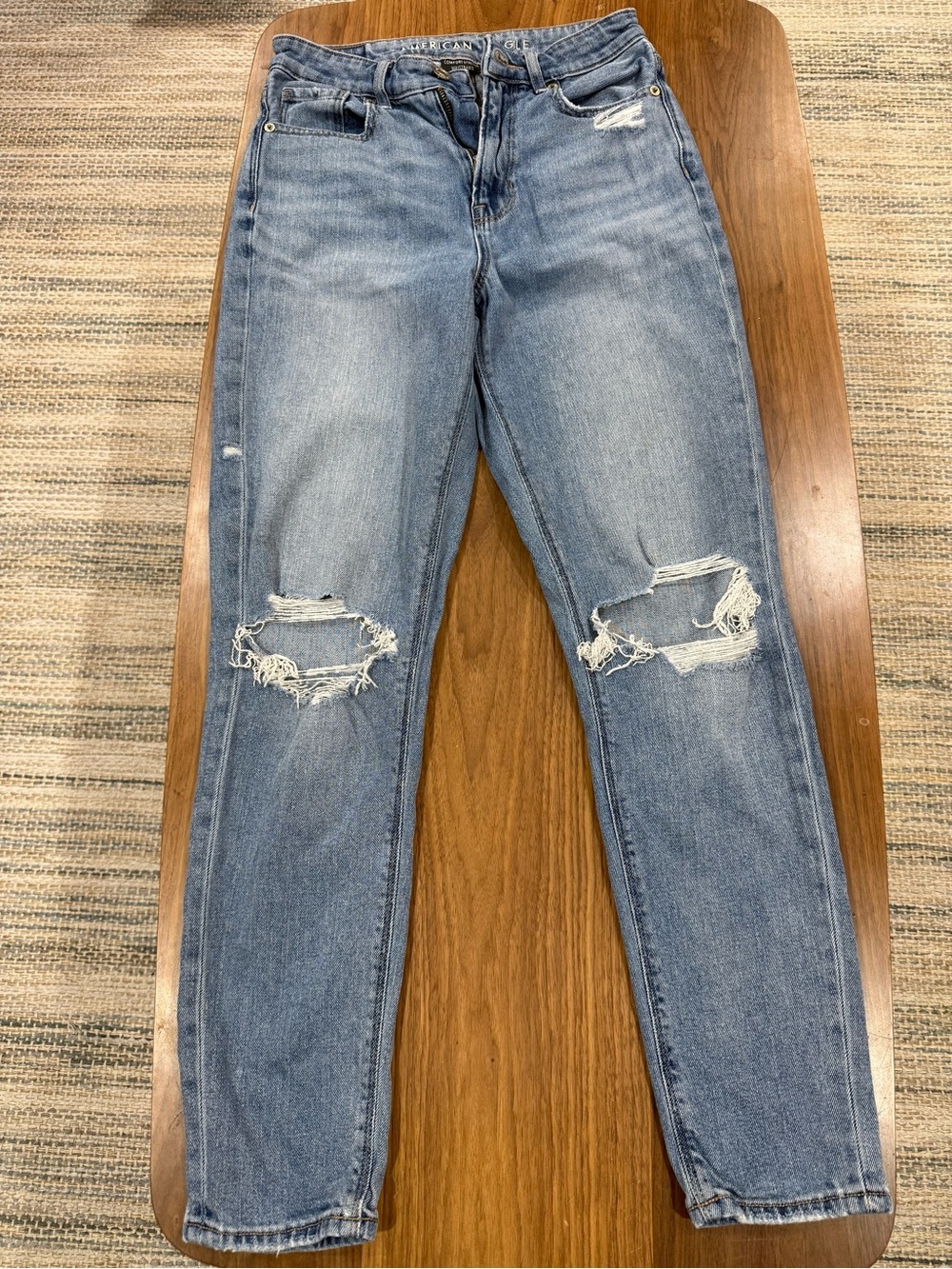 American Eagle Outfitters Medium Blue Comfort Stretch Waistband Jeans